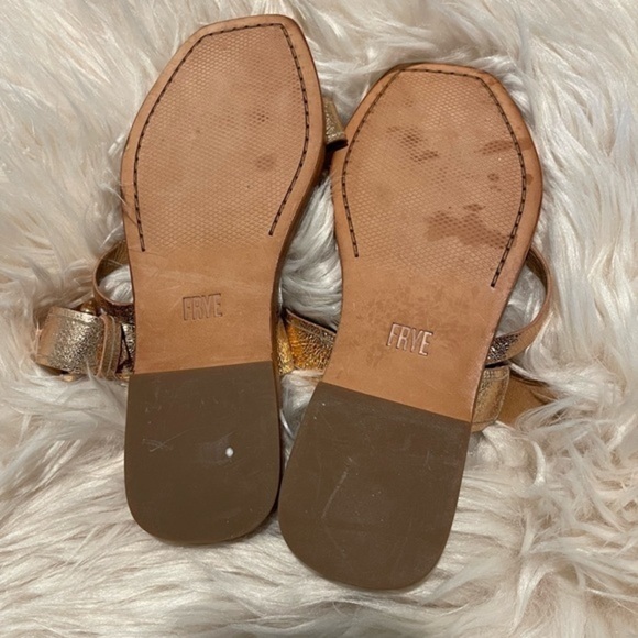 Frye leather Felix campus slide flat sandals - Picture 7 of 7